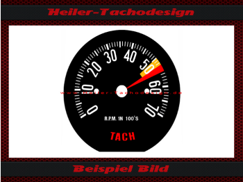 Drehzahlmesser Zifferblatt für Chevrolet Corvette C1 1958 bis 1962 7000 UPM - 1