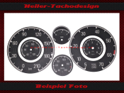Set Speedometer Sticker for Mercedes Benz 190 SL W121 B II