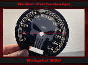 Tachoscheibe für Harley Davidson Fat Boy 2010 Ø100