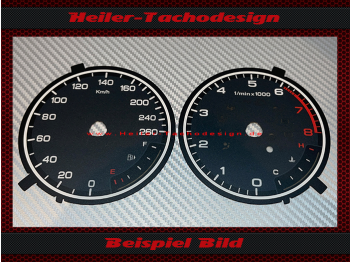 Speedometer Disc for Audi A3 8V Petrol 160 Mph to 260 Kmh