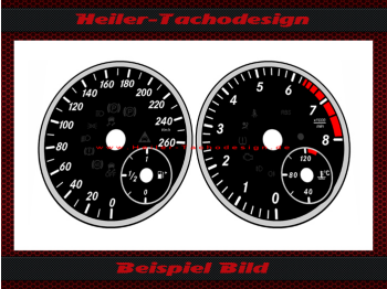 Speedometer Discs for Mercedes W246 B Class Facelift Petrol 160 Mph to 260 Kmh