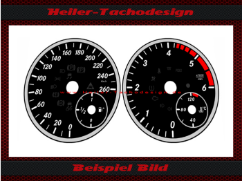 Speedometer Discs for Mercedes W246 B Class Facelift Diesel 160 Mph to 260 Kmh