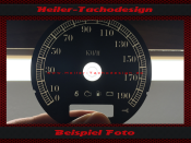 Speedometer Disc for Harley Davidson Dyna SG FXD FXDC 2005 to 2009 Ø80 Mph to Kmh