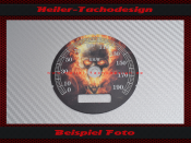Speedometer Disc for Harley Davidson Dyna SG FXD FXDC 2005 to 2009 Ø80 Mph to Kmh