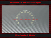 Speedometer Glass Scale for Harley Davidson Panhead Wishbone 1948 to 1952