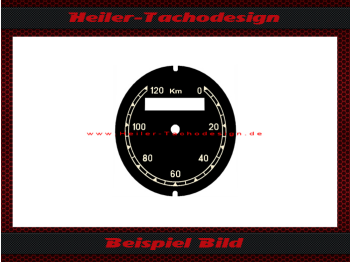 Speedometer Disc for VDO General 0 to 120 Kmh Ø56 mm - 2