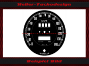 Smiths speedometer dials 0-140 kmh &Oslash; 92 mm