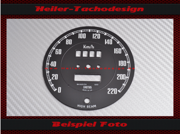 Speedometer Disc for Smiths Ø 92 mm 140 Mph to 220 Kmh