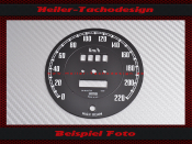 Speedometer Disc Smiths &Oslash; 92 mm 140 Mph to 220 Kmh