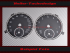 Speedometer Disc for VW Tiguan 2006 to 2011 Symbol 2 160 Mph to 260 Kmh