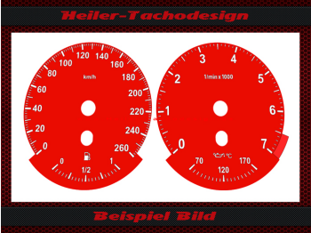 Tachoscheiben für BMW X5 X6 E70 E71 Benzin bis 7000 UPM