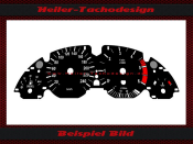 Speedometer dial for BMW E39 155 Mph to 240 Kmh 6000 UPM