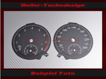 Tachoscheibe für VW Golf 7 VII 2014 2015 1.8 TSI Benzin Mph zu Kmh