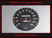 Tachoscheibe für Mercedes W107 R107 500 SL...