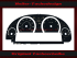 Speedometer dials for BMW F06 F12 F13 650i Gran Coupe large display 160 Mph to 260 Kmh 7000 UPM