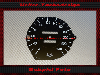 Tachoscheibe für Mercedes W107 R107 SL mechanischer Tacho 240 Kmh