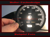Speedometer Disc for Harley Davidson FLSTC FLSTCI Heritage Softail Classic Ø100 Mph to Kmh