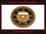 Speedometer Disc for Hoffmann Fahrzeugbau 0 to 140 Kmh...