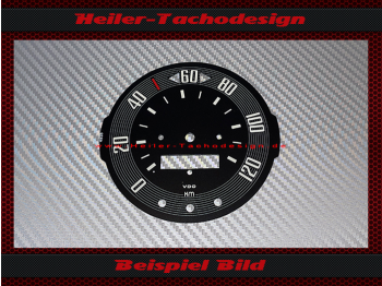 Speedometer Disc for VW T1 Bus 80 Mph to 120 Kmh