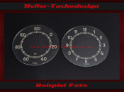 Speedometer oder Clock Glass Scales Vorkrieg Ø 97 mm VDO DKW F8