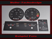 Tachoscheibe Pontiac Fiero 1983 bis 1988 85 Mph zu 140 Kmh