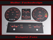 Tachoscheiben für Pontiac Fiero 1983 bis 1988 85 Mph zu 140 Kmh