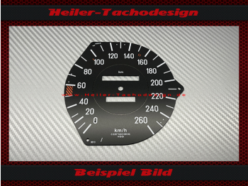 Speedometer Disc for Mercedes W107 R107 350 SL mechanical Speedometer Mph to Kmh