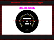 Speedometer Disc for Mercedes W107 R107 350 SL mechanical Speedometer Mph to Kmh