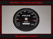 Tachoscheibe für Harley Davidson Road King 1995 Ø100 Mph zu Kmh
