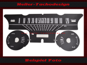 Speedometer Sticker for Ford Mustang 1964 to 1966 120 Mph to 200 Kmh