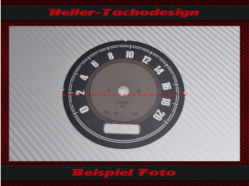 Tachoscheibe für Harley Davidson Softail Heritage 2007 bis 2016 FLSTC Ø100 Mph zu Kmh