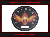Tachoscheibe für Harley Davidson Softail Heritage 2007 bis 2016 FLSTC Ø100 Mph zu Kmh