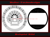Tachoscheiben für Mini R55 R56 R57 R60 Modell 2011 JCW Design GP 160 Mph zu 260 Kmh