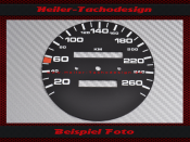 Speedometer Disc for Porsche 944 S2 1989 260 Kmh
