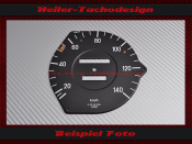 Tachoscheibe für Mercedes W107 R107 mechanischer Tacho 90 Mph zu 140 Kmh