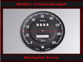Speedometer Disc for MG Midget Smiths SM 6142 Ø 92 mm 100 Mph to 160 Kmh