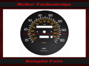 Tachoscheibe für Mercedes W107 R107 500 SL elektronischer Tacho 160 Mph zu 260 Kmh