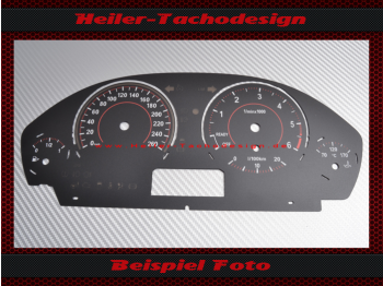 Speedometer disc for BMW F30 F31 F32 F33 F34 Sport 160 Mph to 260 Kmh 6000 UPM with l/100km