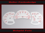 Tachoscheiben für Porsche Boxster 986 Facelift Tiptronic 160 Mph zu 260 Kmh