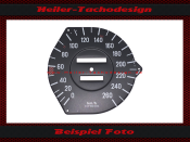 Speedometer Disc for Mercedes W107 R107 450 SL mechanical Speedometer 160 Mph to 260 Kmh - 1