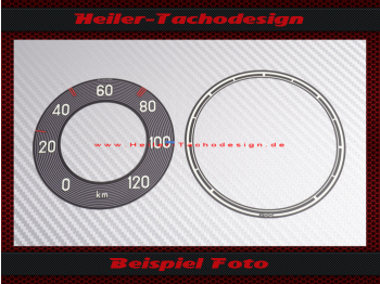 Tachoscheibe für Mercedes 170V oder 170S W136 W187 W191 120 Kmh