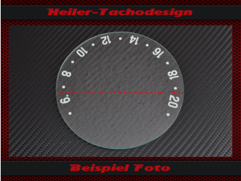Speedometer glass for tractor meter Güldner G40 5 to 21 kmh
