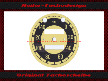 Tachoscheibe für Adler M250 0 bis 140 Kmh 2 Fenster Ø76 mm