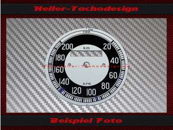Speedometer Disc for BMW R69 20 to 200 Kmh Ø75 mm