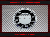Speedometer Disc for BMW R69 20 to 200 Kmh Ø75 mm
