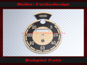 Gauge face DKW SB /NZ 120 Kmh Ø78 mm