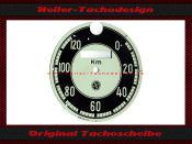 Tachoscheibe für DKW SB /NZ 120 Kmh Ø78 mm