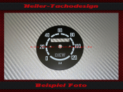 Speedometer Disc for DKW RT200 RT250 0 bis120 Kmh...