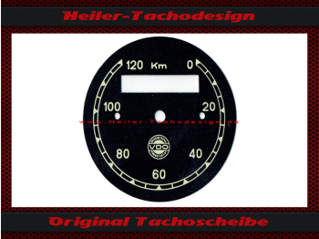 Tachoscheibe für VDO Allgemein 0-120 Kmh Ø56 mm - 1