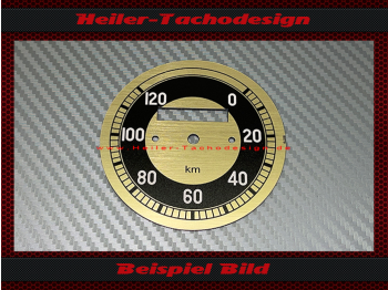 Speedometer Disc for VDO General 0 to 120 Kmh Ø76 mm - 2
